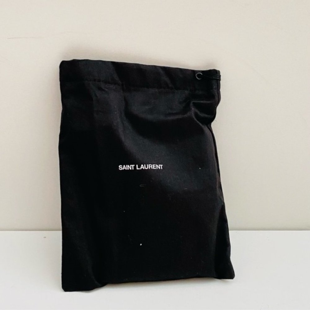 NWT: SAINT LAURENT | Black Nylon Nuxx Logo Trifold Wallet - Picture 9 of 10